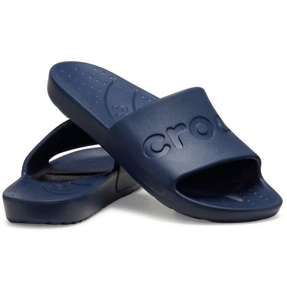 Crocs slides Sandals unisex navy blue M8 W10 NWT - Picture 1 of 6